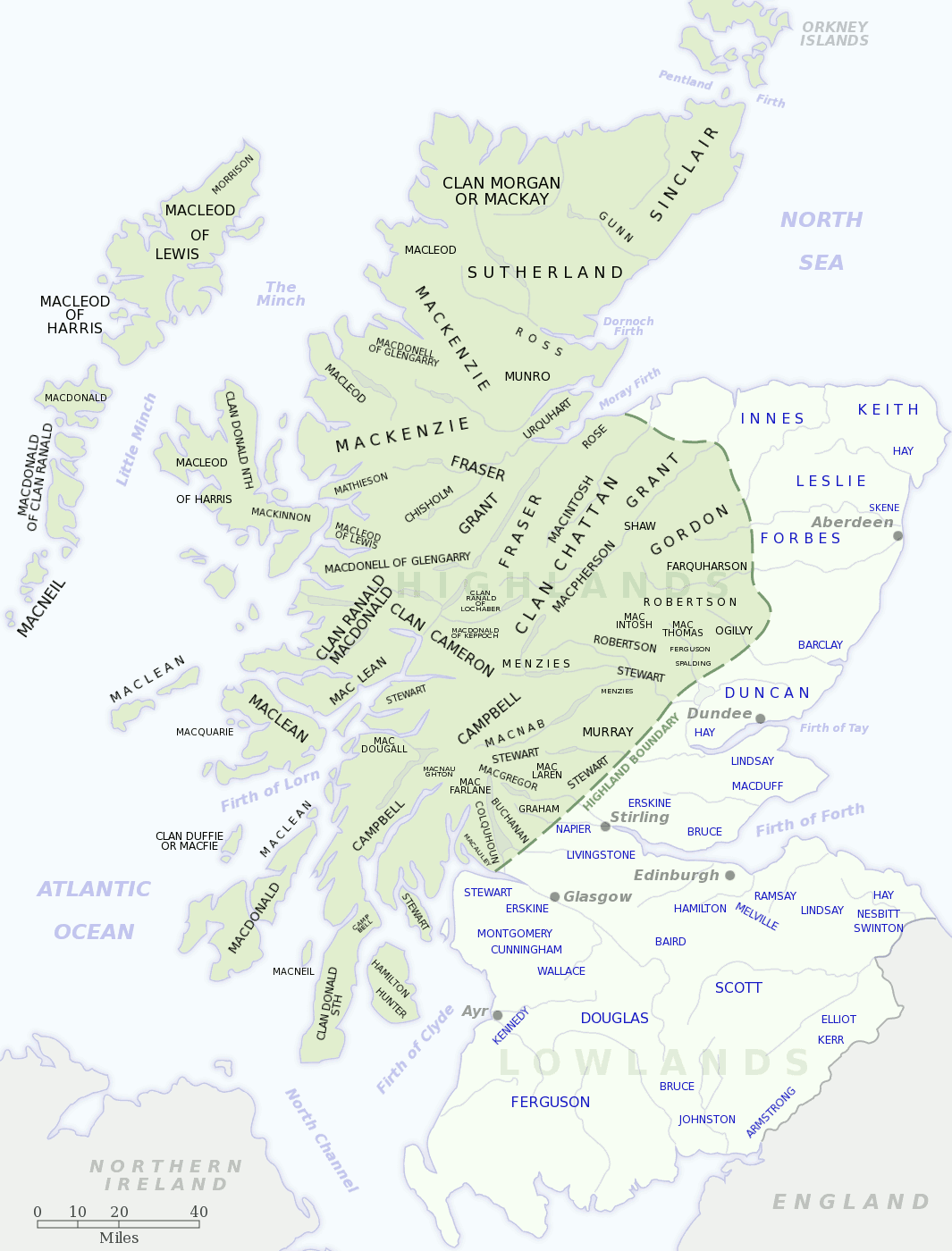 Carte des clans