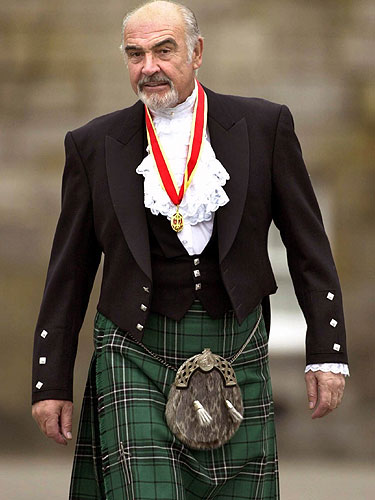 sean connery in a kilt